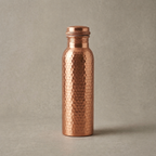 Copper & Co Pure 99.9% Copper Water Bottle | Hand-Hammered, 34 oz