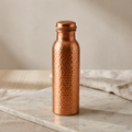 Copper & Co Pure 99.9% Copper Water Bottle | Hand-Hammered, 34 oz
