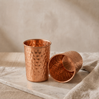 Copper & Co. Pure 99.9% Copper Glass Set | Hand Hammered